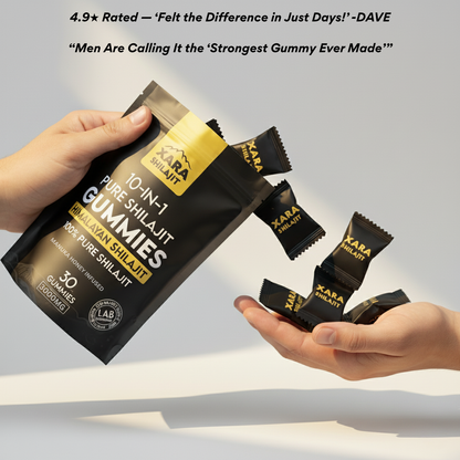 XARA SHILAJIT® 10 in 1 Alpha Gummies + Zeolite Binder Combo