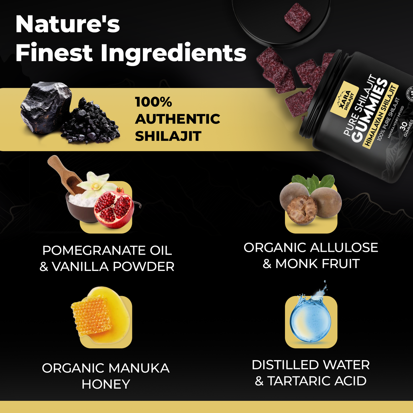 XARASHILAJIT® Pure Shilajit Gummies Kidney support
