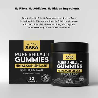 XARA SHILAJIT® Pure Shilajit Gummies 3 MONTH SUPPLY