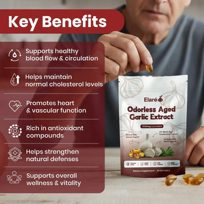 Aged Garlic Extract - 7500mg Odorless Softgels
