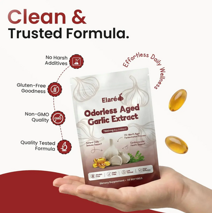 Aged Garlic Extract - 7500mg Odorless Softgels